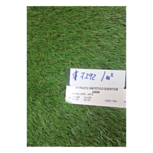 Pasto Sintético EVERTON 30mm. Interior y exterior 60m2.